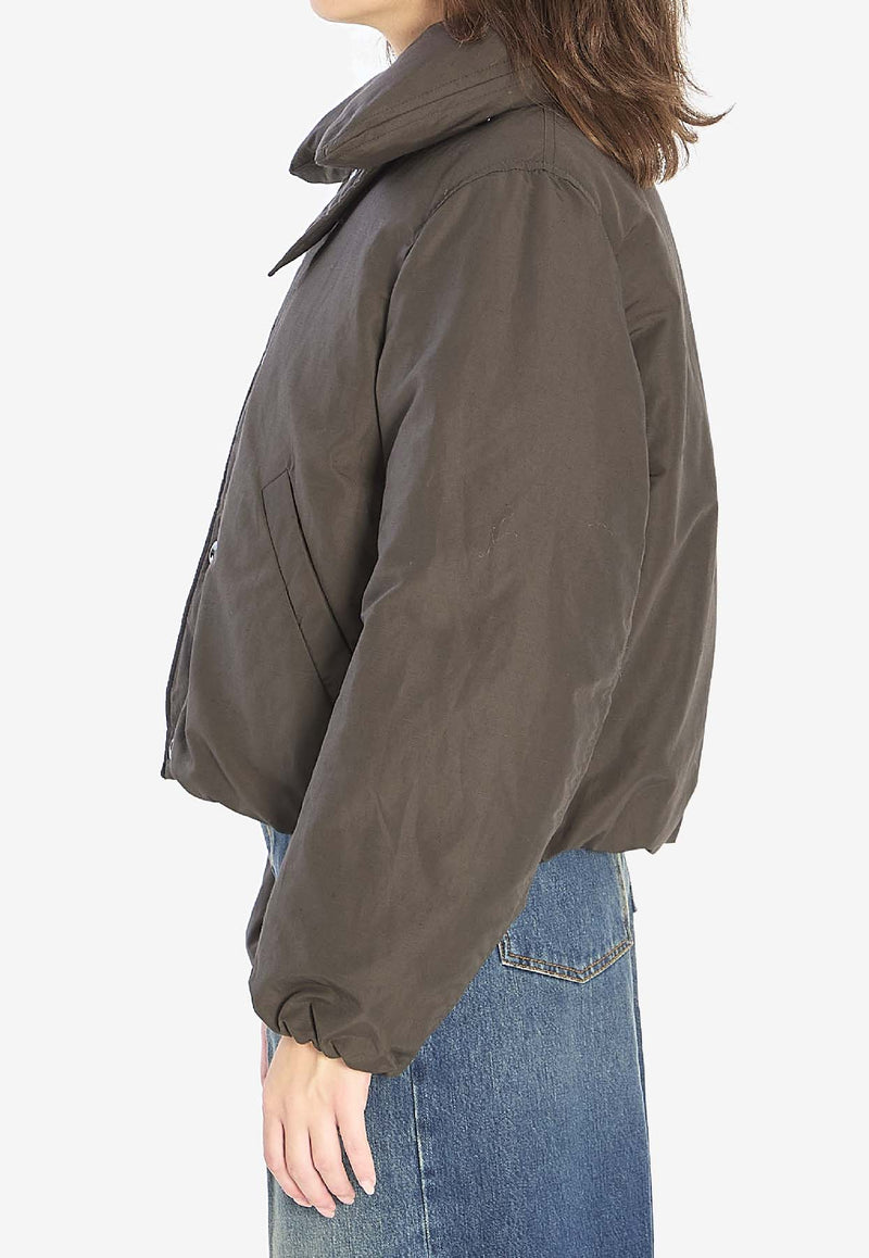 Lemaire Cropped Puffer Jacket Brown OW1151-LF1019-BR507