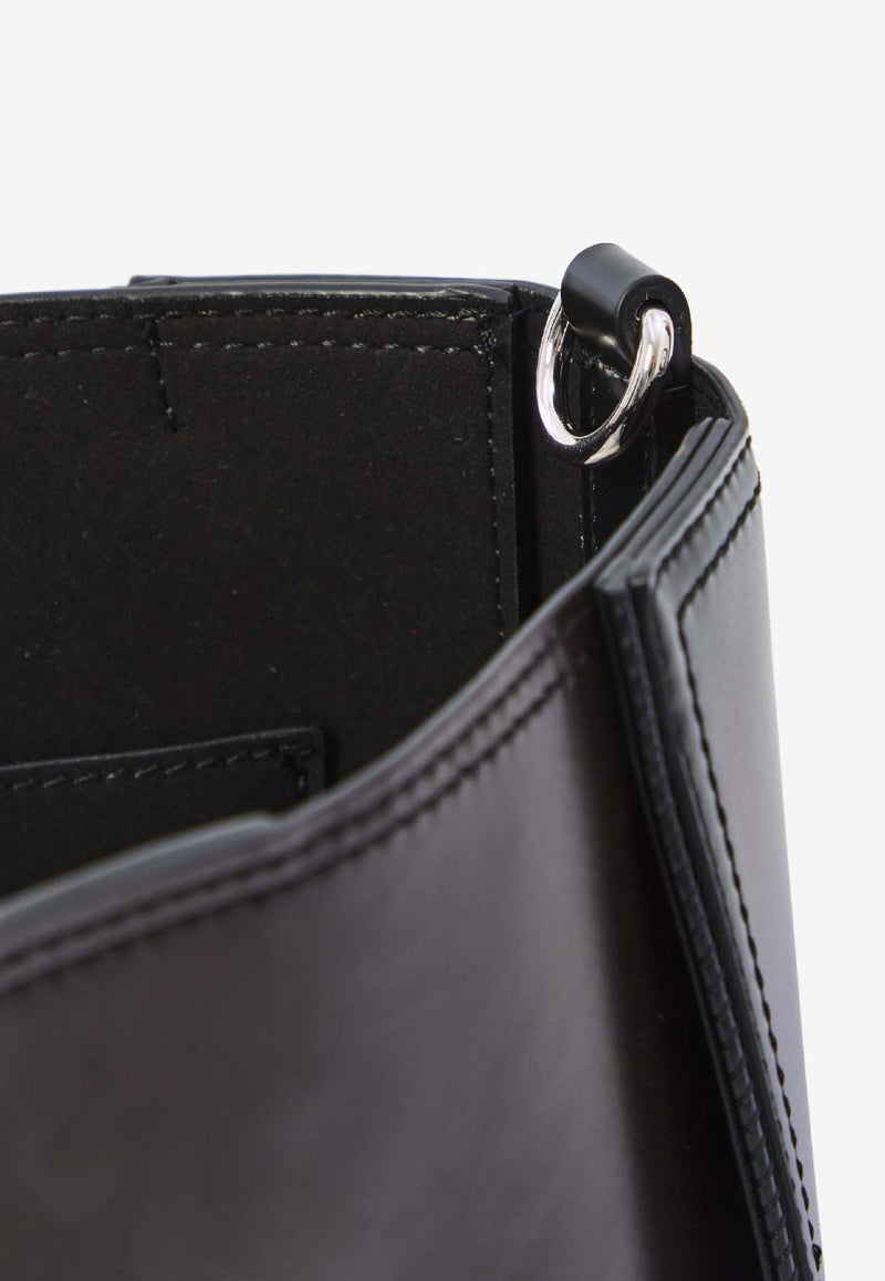 Stella McCartney Perforated Logo Square Shoulder Bag Brown 7B0175-WP0625-2140