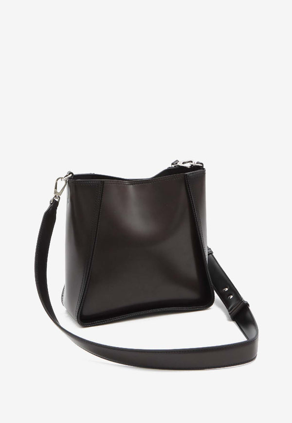 Stella McCartney Perforated Logo Square Shoulder Bag Brown 7B0175-WP0625-2140