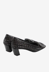 Roger Vivier 45 Leather Stass Pumps RVW00640660-UMY-B999