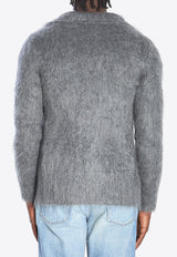 Gucci Brushed Wool Cardigan Gray 849729-XKE7O-1087