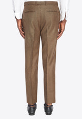 Gucci Wool Tweed Pants Beige 814299-Z7AQA-2014