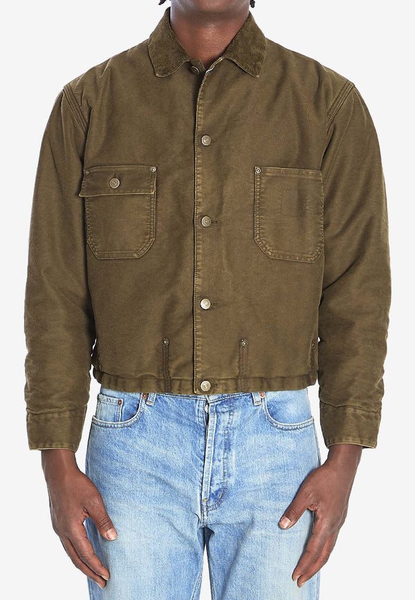 Maison Margiela Sporty Buttoned Jacket Green S50AM0647-S76543-963