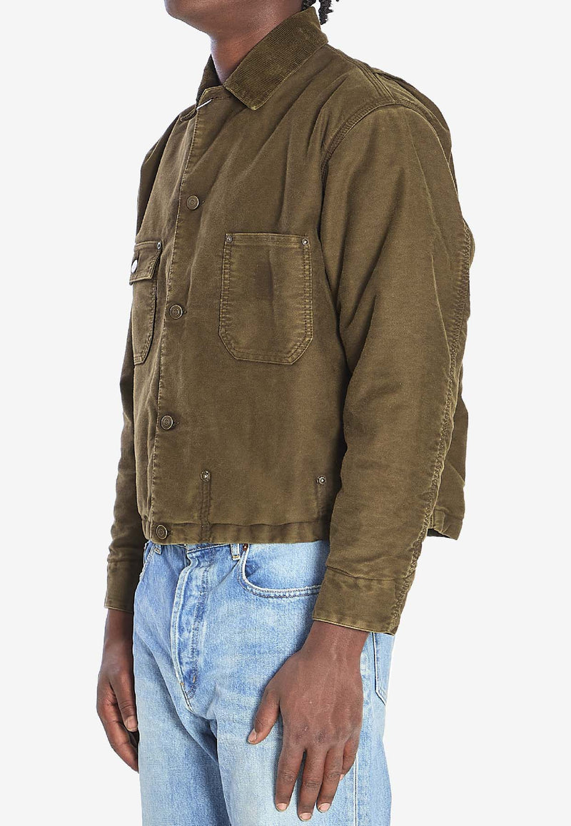 Maison Margiela Sporty Buttoned Jacket Green S50AM0647-S76543-963