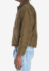 Maison Margiela Sporty Buttoned Jacket Green S50AM0647-S76543-963