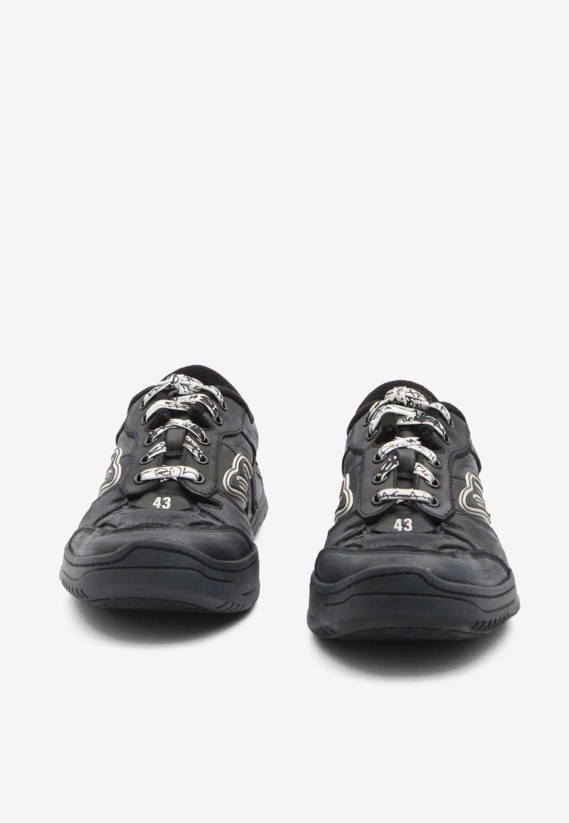Balenciaga Hamptons Medium Worn-Out Sneakers Black 841765-WCURB-1000