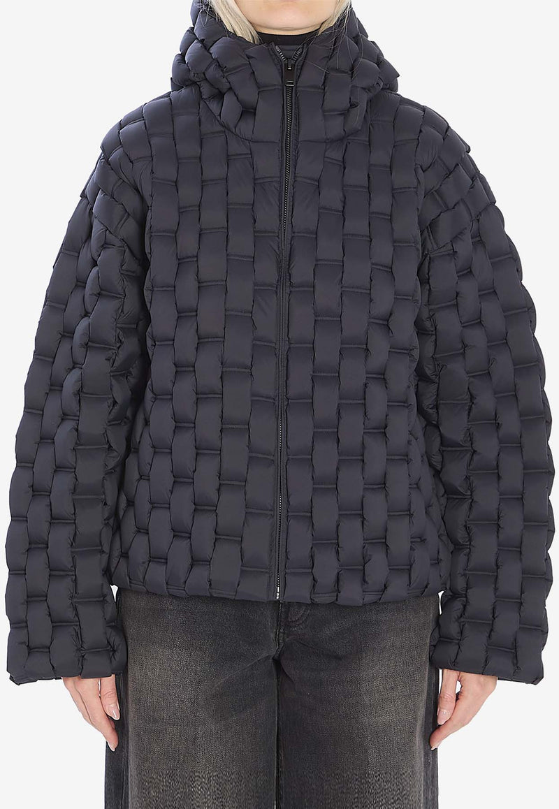 RAXXY Woven Puffer Jacket Black CRDJ099--19