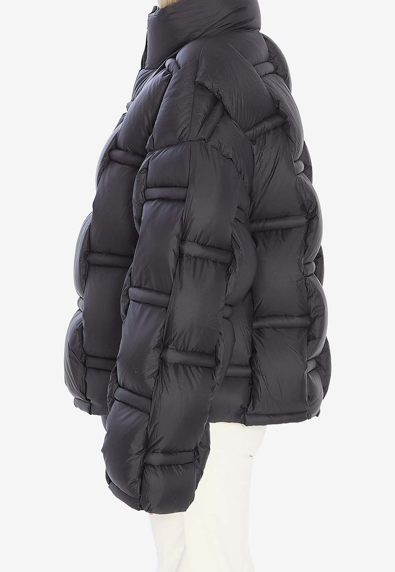 RAXXY Oversized Quilted Down Jacket  Black CRDJ082--02
