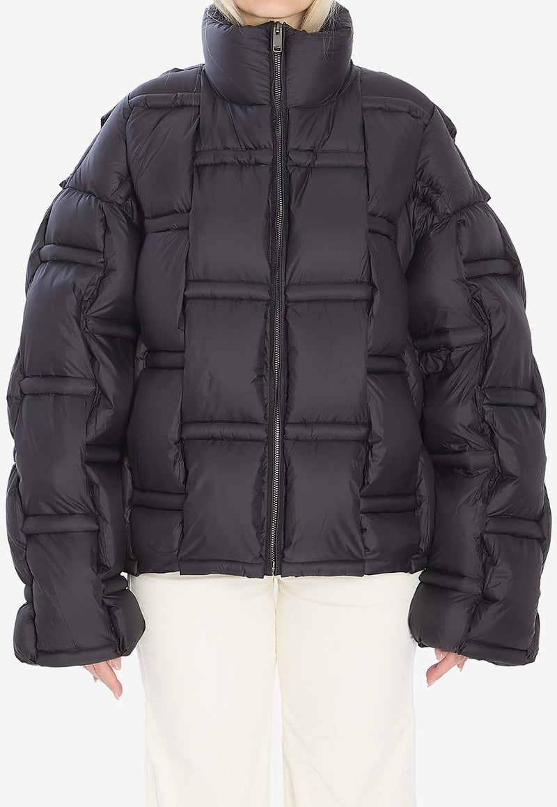 RAXXY Oversized Quilted Down Jacket  Black CRDJ082--02