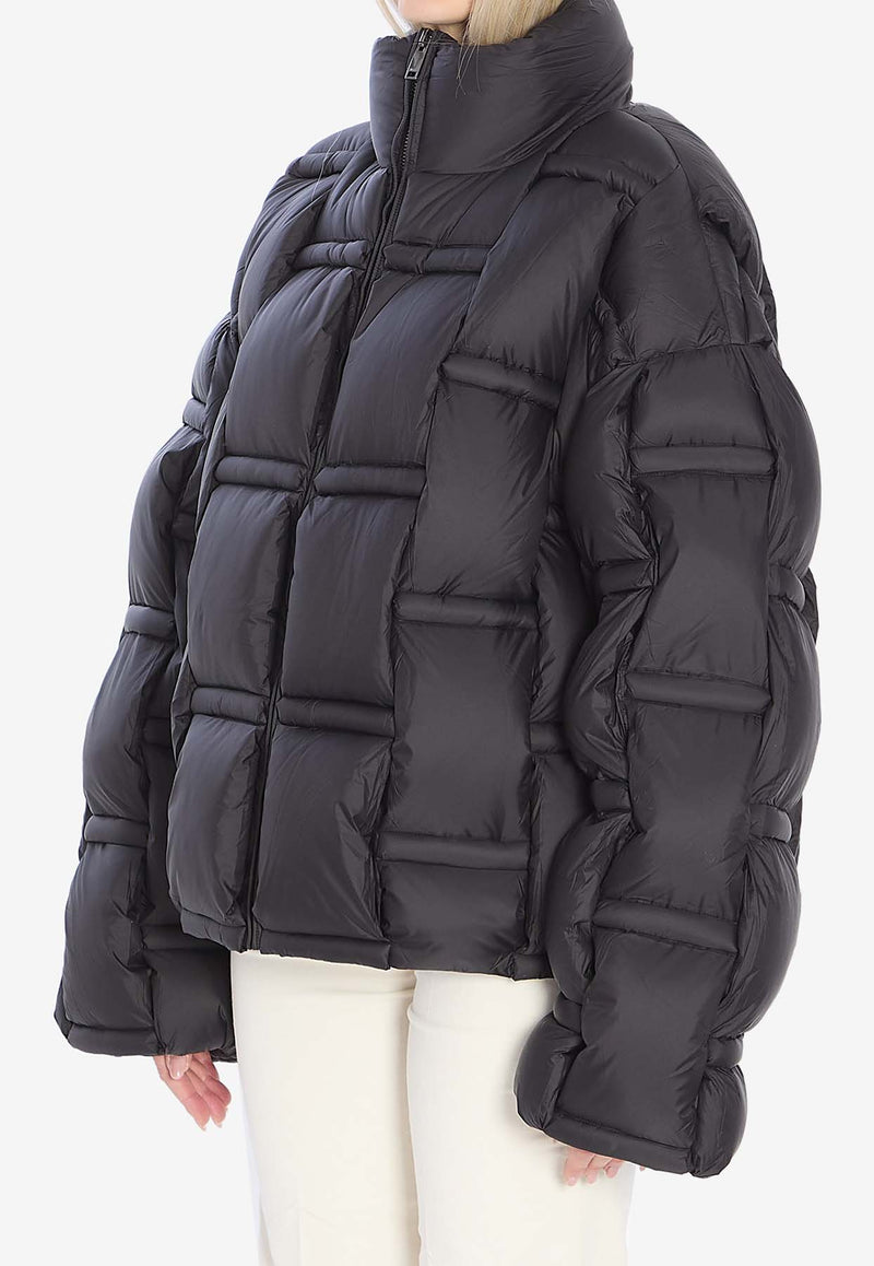 RAXXY Oversized Quilted Down Jacket  Black CRDJ082--02