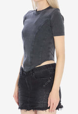 Balenciaga Corseted Slim T-shirt Black 850458-TTVF6-1055