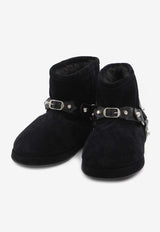 Balenciaga Alaska Soft Suede Boots Black 845895-WBFC3-1081