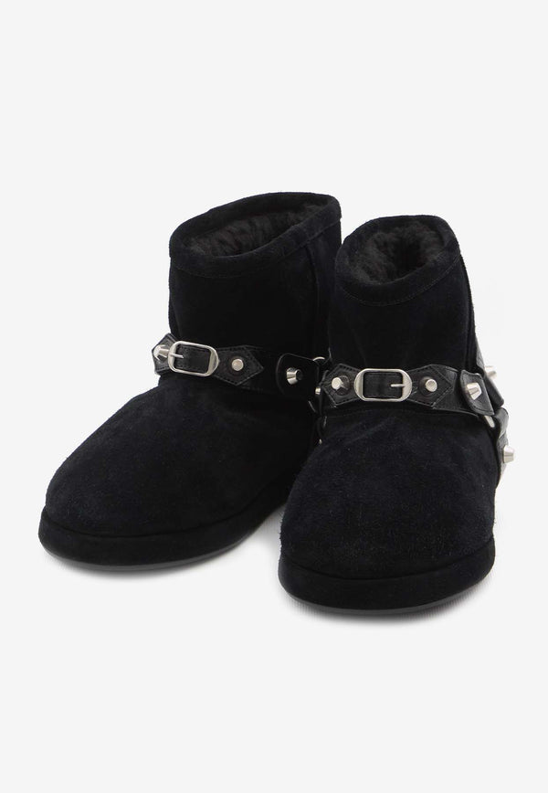 Balenciaga Alaska Soft Suede Boots Black 845895-WBFC3-1081