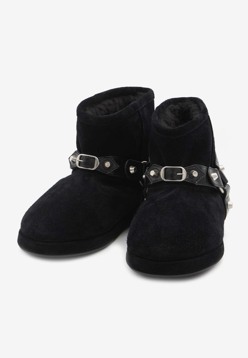 Balenciaga Alaska Soft Suede Boots Black 845895-WBFC3-1081
