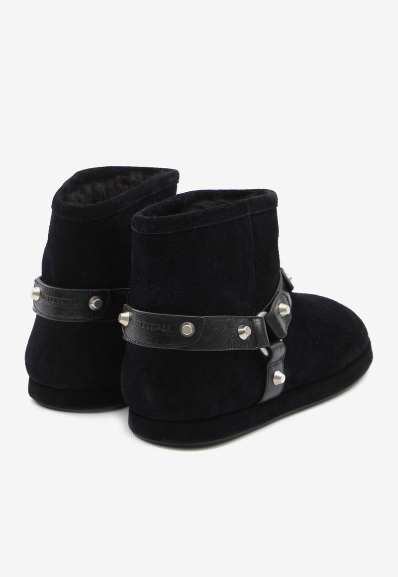Balenciaga Alaska Soft Suede Boots Black 845895-WBFC3-1081