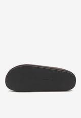 The Row Hudson Suede Slippers Brown F1705-L302-LQB