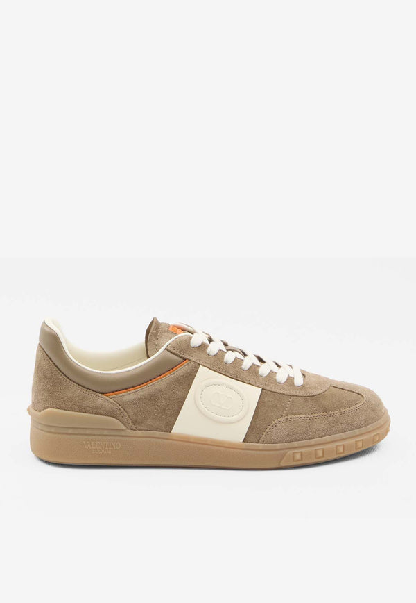 Valentino Upvillage Low-Top Suede Sneakers Beige 7Y2S0H77-LAL-BSB