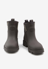 Burberry Marsh Stamp Ankle Rain Boots Brown 8114732--BROWN