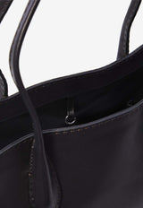The Row Alger Grained Leather Tote Bag Black W1856-L72-BDWS
