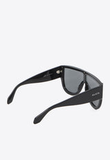 Alaïa Logo Mask Sunglasses Gray AA0087S-003-99