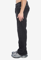 Balenciaga Distressed Relaxed Jeans  Black 851352-TTW7-1037