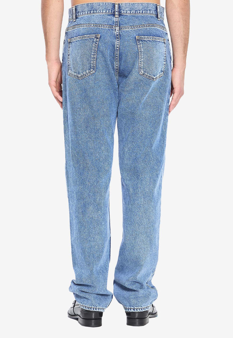 The Row Fred Straight-Leg Jeans Blue 619-W3874-MDB