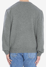 The Row Horik V-neck Cashmere Sweater Gray 1023-Y960-GYM