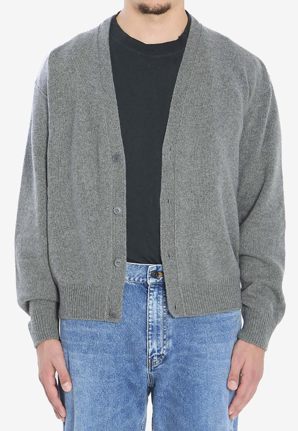 The Row Mats Cashmere Cardigan   Gray 1024-Y960-GYM
