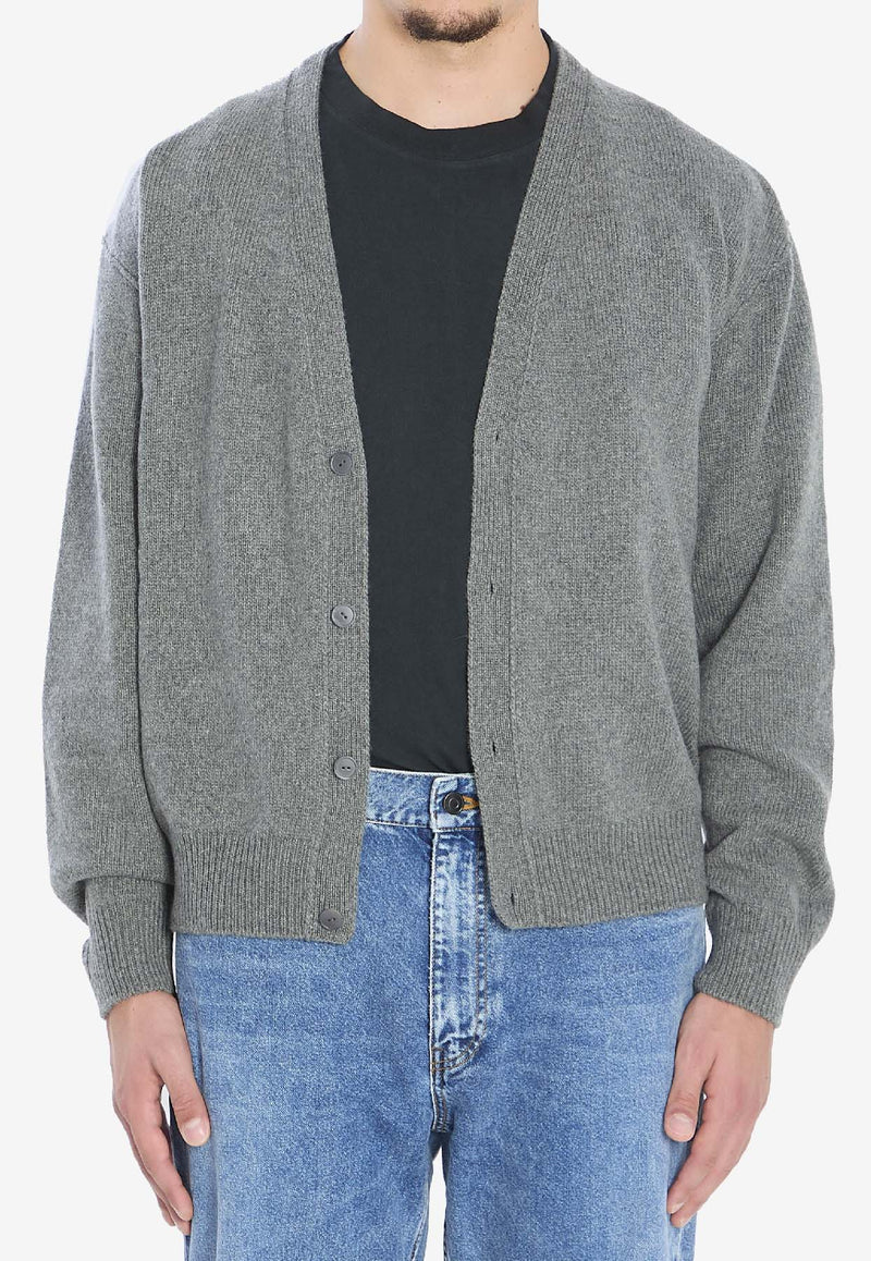 The Row Mats Cashmere Cardigan   Gray 1024-Y960-GYM