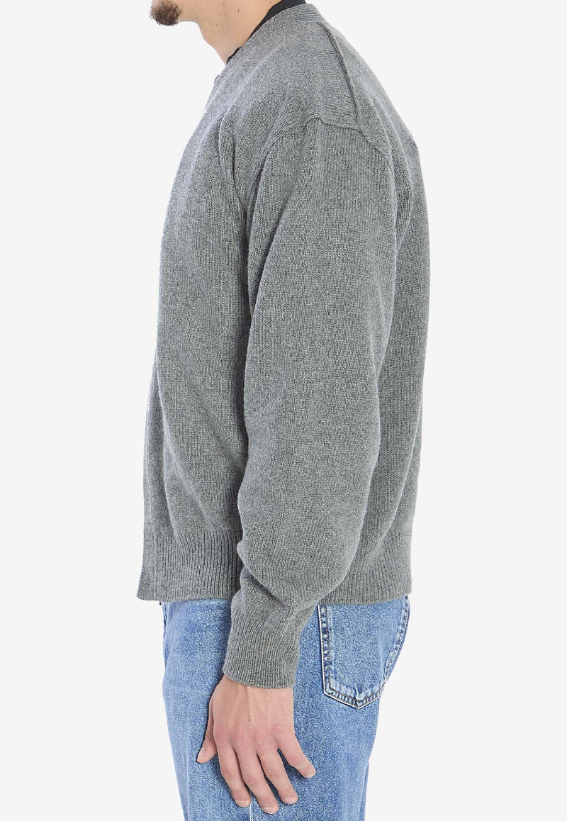 The Row Mats Cashmere Cardigan   Gray 1024-Y960-GYM