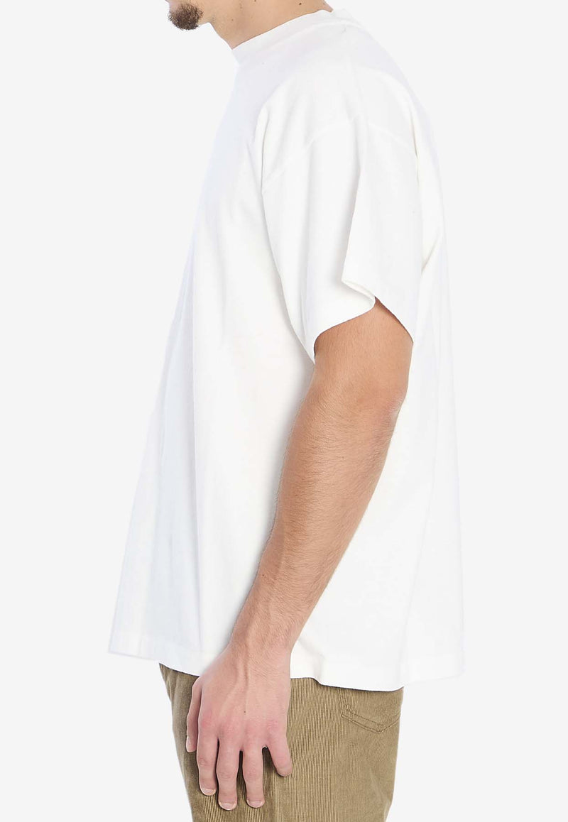 The Row Logo Crewneck T-shirt White 904-K526-OWH