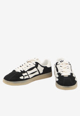Amiri Pacific Bones Suede Sneakers  Black AMSNSN1040--BLACK