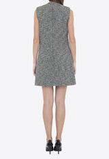 Gucci Seeded Wool Dress  Gray 836891-ZAT2D-9024