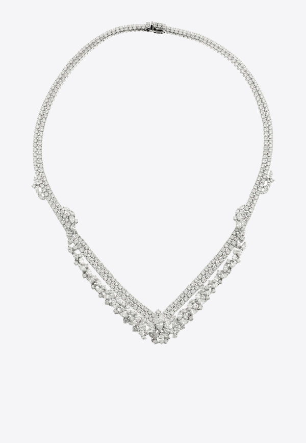 Yeprem Y-Couture Diamond Necklace in 18-karat White Gold NE0415