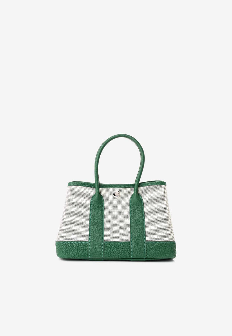 Neo Garden 23 in Ecru Vert Moyen H Viking and Negonda Leather Canvas with Palladium hardware