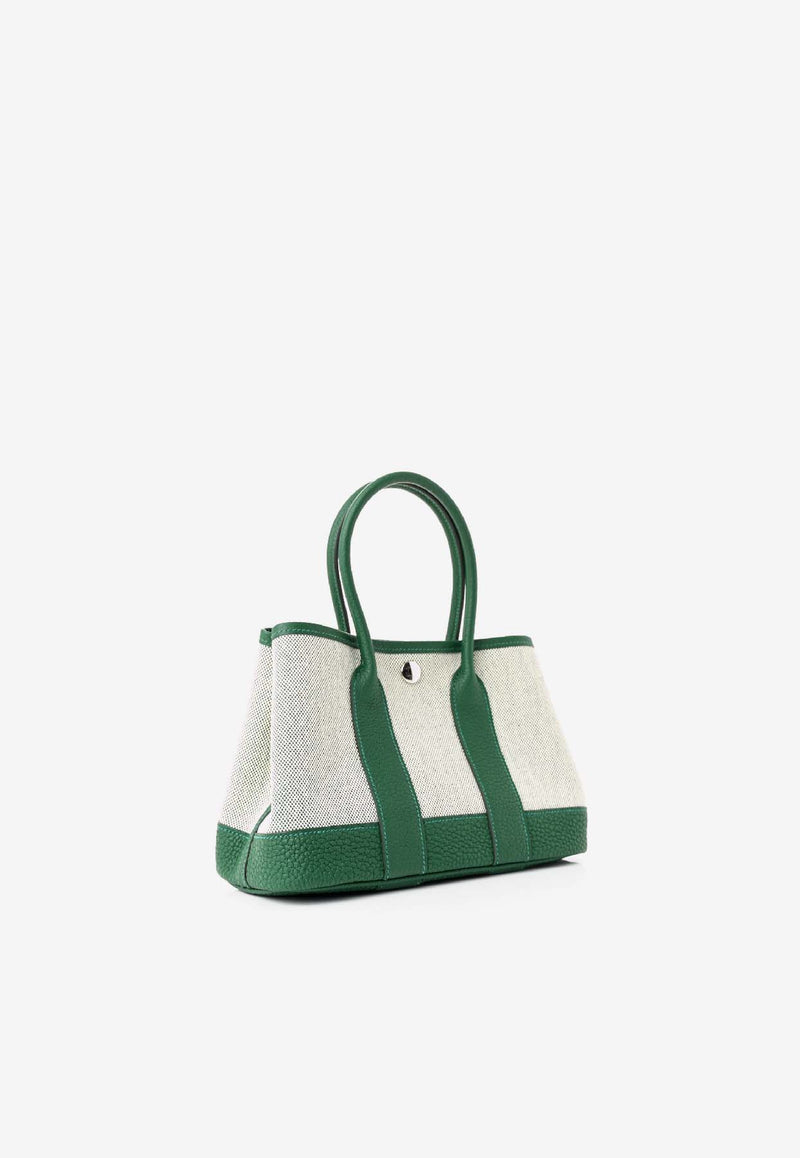 Neo Garden 23 in Ecru Vert Moyen H Viking and Negonda Leather Canvas with Palladium hardware