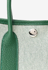 Neo Garden 23 in Ecru Vert Moyen H Viking and Negonda Leather Canvas with Palladium hardware