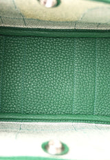 Neo Garden 23 in Ecru Vert Moyen H Viking and Negonda Leather Canvas with Palladium hardware