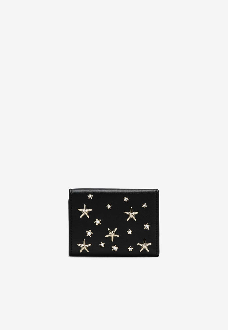 Jimmy Choo Stars Embellished Leather Wallet Black NEMOCZN/P_JIMCH-BG