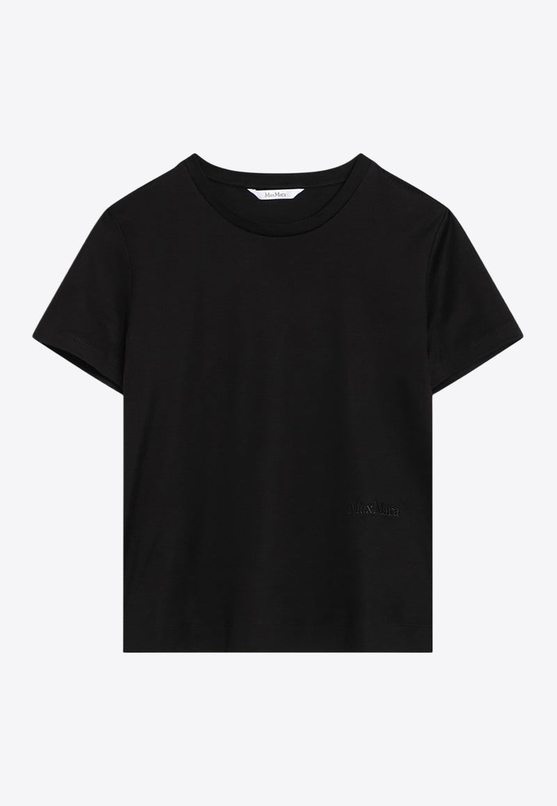 Max Mara Nerina Logo Crewneck T-shirt Black NERINACO/Q_MAXM-005