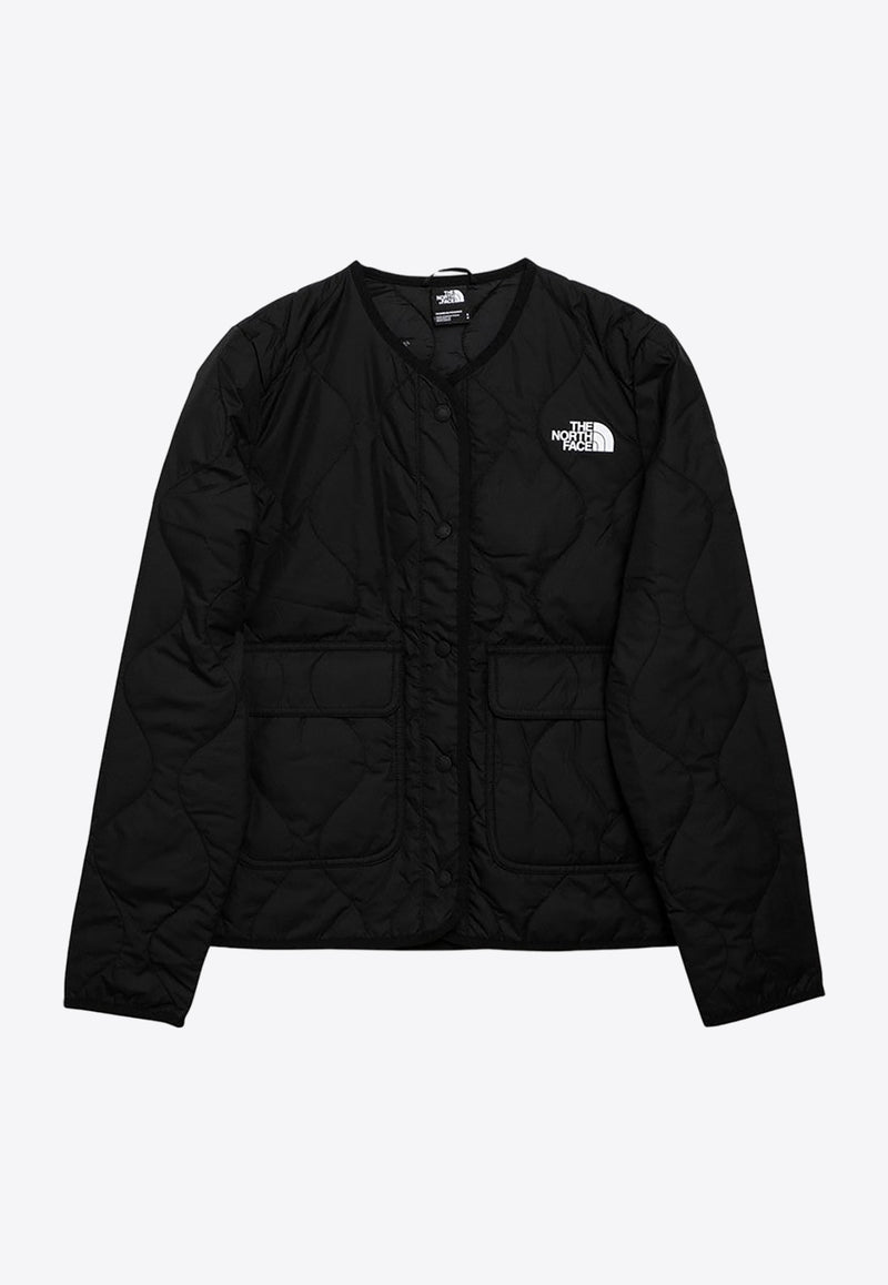 The North Face Ampato Logo Print Quilted Jacket Black NF0A83IDPL/O_NORTH-JK31