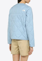 The North Face Ampato Logo Print Quilted Jacket Light Blue NF0A83IDPL/O_NORTH-QEO1