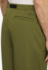 The North Face Logo Embroidered Belted Pants Green NF0A870HCO/O_NORTH-PIB1