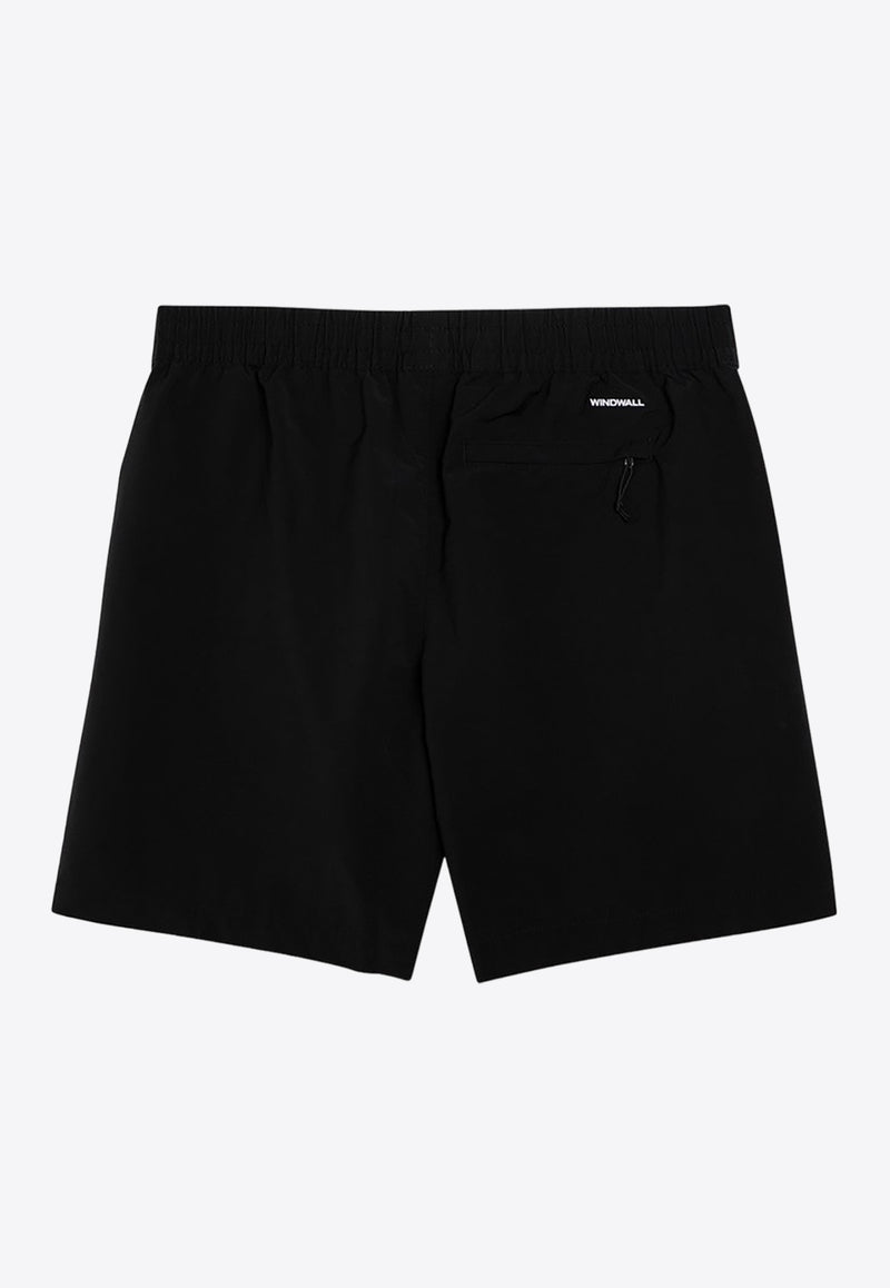 The North Face TNF Easy Wind Logo Embroidered Shorts Black NF0A8768CO/O_NORTH-JK31