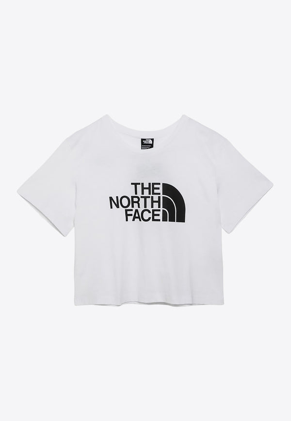 The North Face Logo Print Cropped T-shirt White NF0A87NACO/O_NORTH-FN41