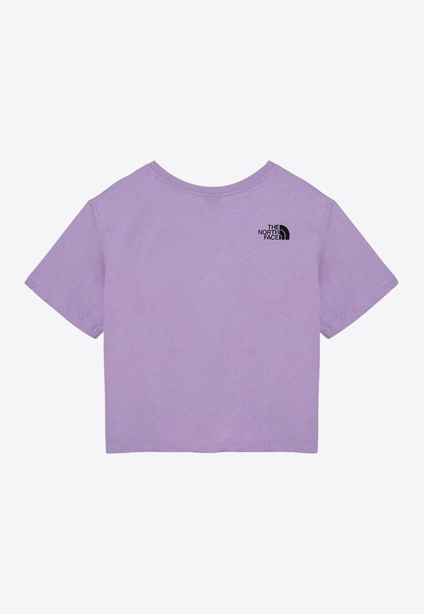 The North Face Logo Print Cropped T-shirt Lilac NF0A87NBCO/O_NORTH-QZI1