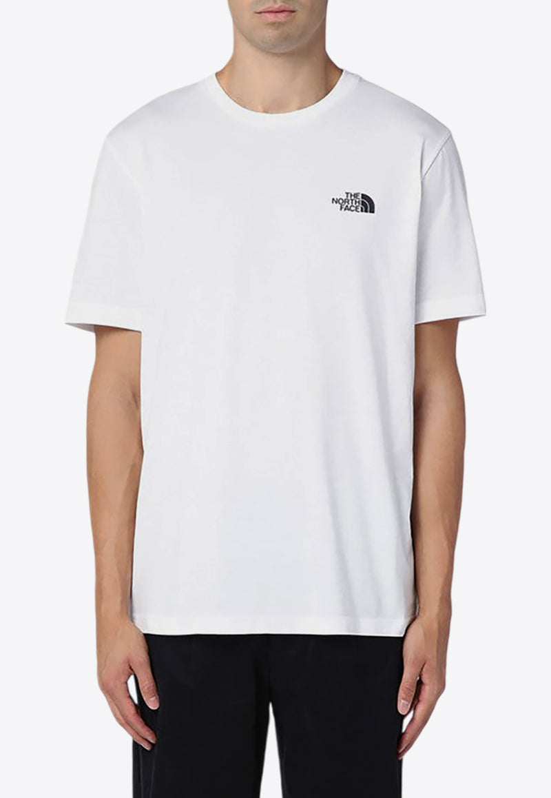 The North Face Embroidered Logo T-shirt White NF0A87NGCO/P_NORTH-FN41