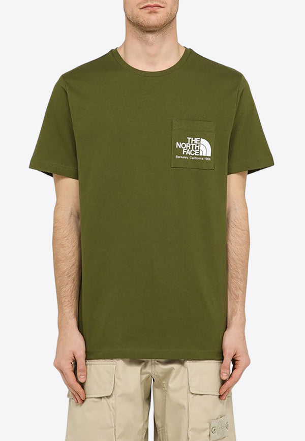 The North Face Logo Print Crewneck T-shirt Green NF0A87U2CO/O_NORTH-PIB1