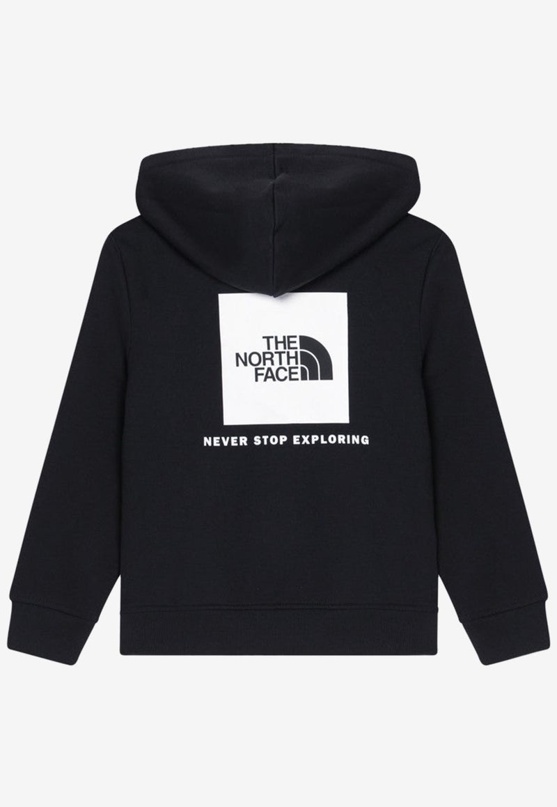 The North Face Kids Boys Logo Print Hoodie Black NF0A89H9CO/P_NORTH-JK31