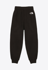 The North Face Kids Girls Logo Embroidered Track Pants Black NF0A89PECO/O_NORTH-JK31